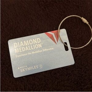 Delta Diamond Medallion Card with Cable Loop